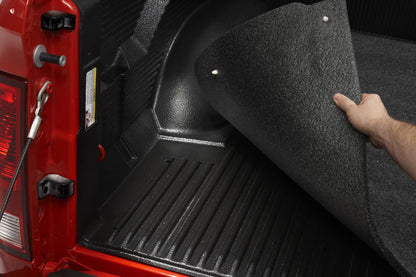 Bedmat For Drop-In 07-18 (19 Legacy/Limited) Silverado/Sierra 6'6 inch Bed 1/2 Inch Thick Installs Over Existing Plastic Drop In Bed Liner w/Cargo Channel System Charcoal BedRug