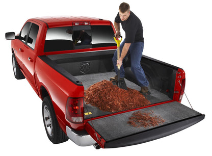 Bedmat For Drop-In 09-18 (19-23 Classic) Dodge Ram 5'7 inch W/O Rambox 1/2 Inch Thick Installs Over Existing Plastic Drop In Bed Liner w/o Bed Rail Storage Charcoal BedRug