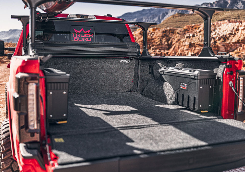 17+ Ford Superduty 6.5' Short Bed Complete Truck Bed Liner 3/4 Inch Thick Floor 1/4 Inch Thick Side Walls Incl. Bulkhead And Tailgate Charcoal BedRug