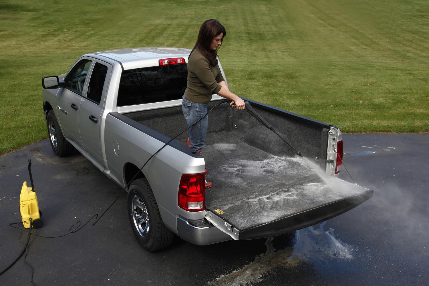 Truck Bed Liner 19+ (New Body Style) Dodge Ram 6'4 inch Bed W/Out Rambox W/Out Multifunction Tailgate Charcoal BedRug