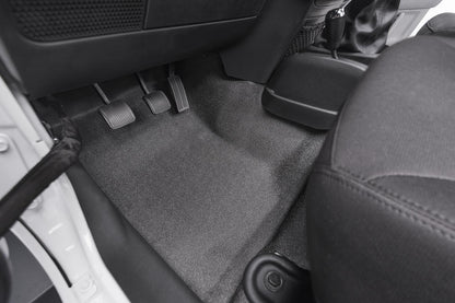 Jeep Bedtred 07-18 Jeep JK Unltd 4Dr Front 4Pc Floor Kit (Inc Heat Shields) Charcoal BedRug