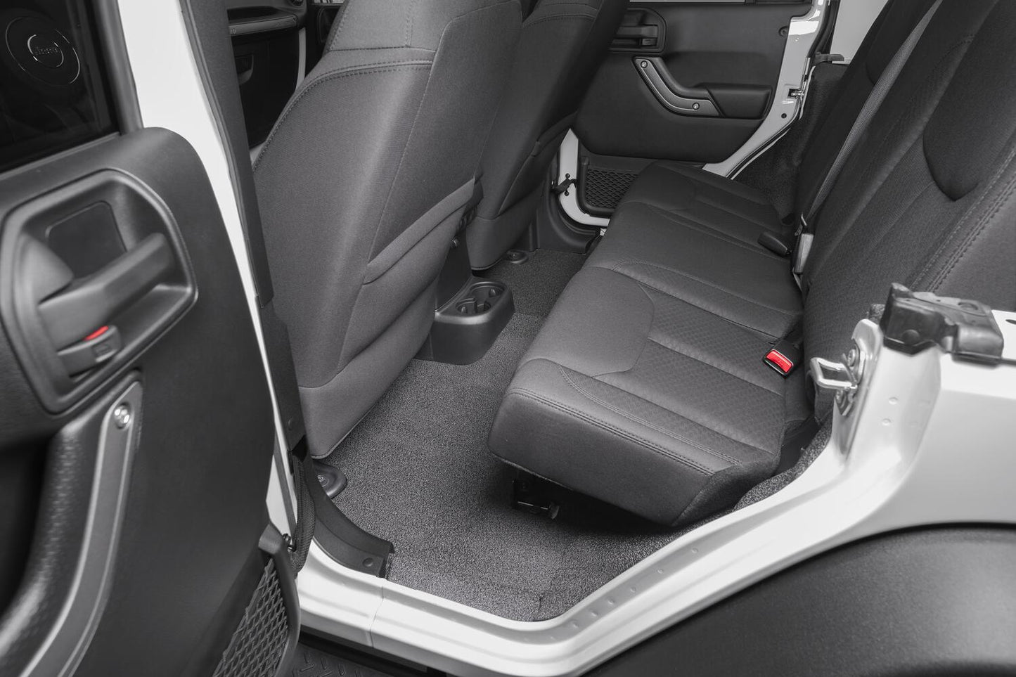 Jeep Bedtred 07-18 Jeep JK Unltd 4Dr Front 4Pc Floor Kit (Inc Heat Shields) Charcoal BedRug