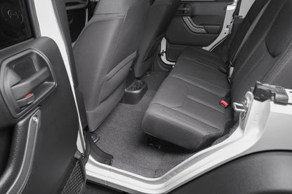 Jeep Bedtred 07-18 Jeep JK Unltd 4Dr Front 4Pc Floor Kit (Inc Heat Shields) Charcoal BedRug