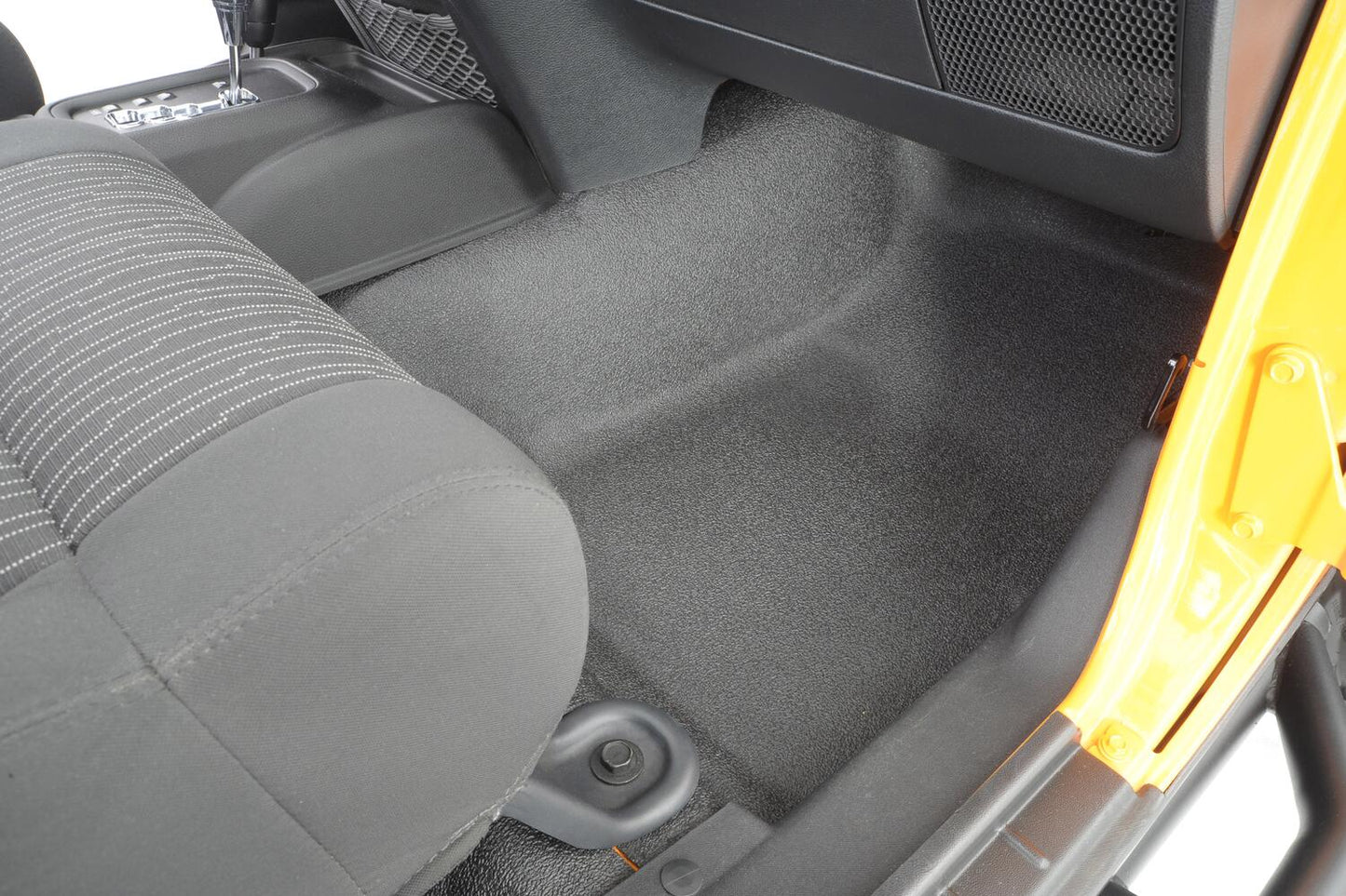 Jeep Bedtred 07-18 Jeep JK Unltd 4Dr Front 4Pc Floor Kit (Inc Heat Shields) Charcoal BedRug
