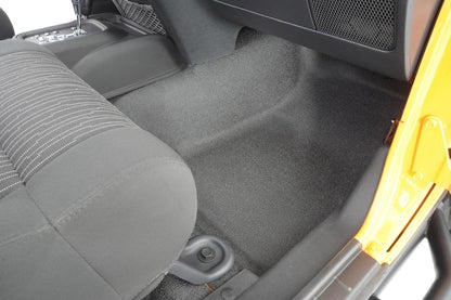 Jeep Bedtred 07-18 Jeep JK Unltd 4Dr Front 4Pc Floor Kit (Inc Heat Shields) Charcoal BedRug