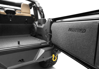 Jeep Bedtred 18+ JL 4 Door Bedtred 4 PC Rear Kit Without Gap Hider Charcoal BedRug