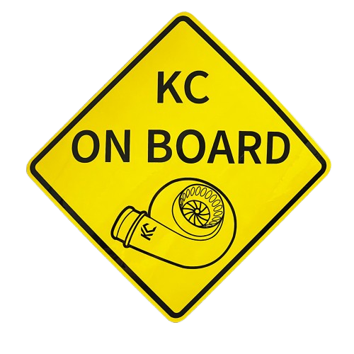 KC Turbos KC On Board Sticker