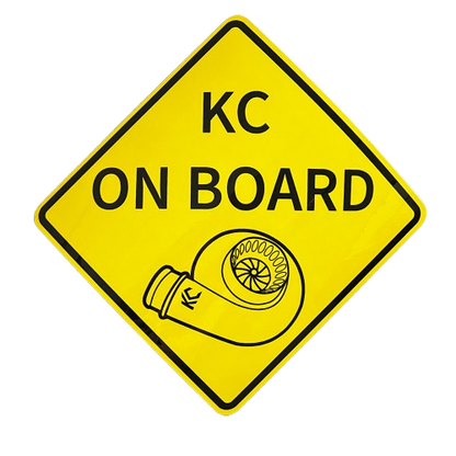 KC Turbos KC On Board Sticker