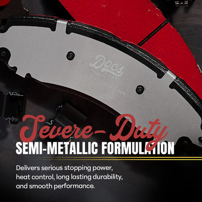 Doc's Diesel Chevrolet/GMC 6.6L Duramax SRW Severe-Duty Rear Brake Pads 2001-2010 2500HD, 2004-2010 3500HD