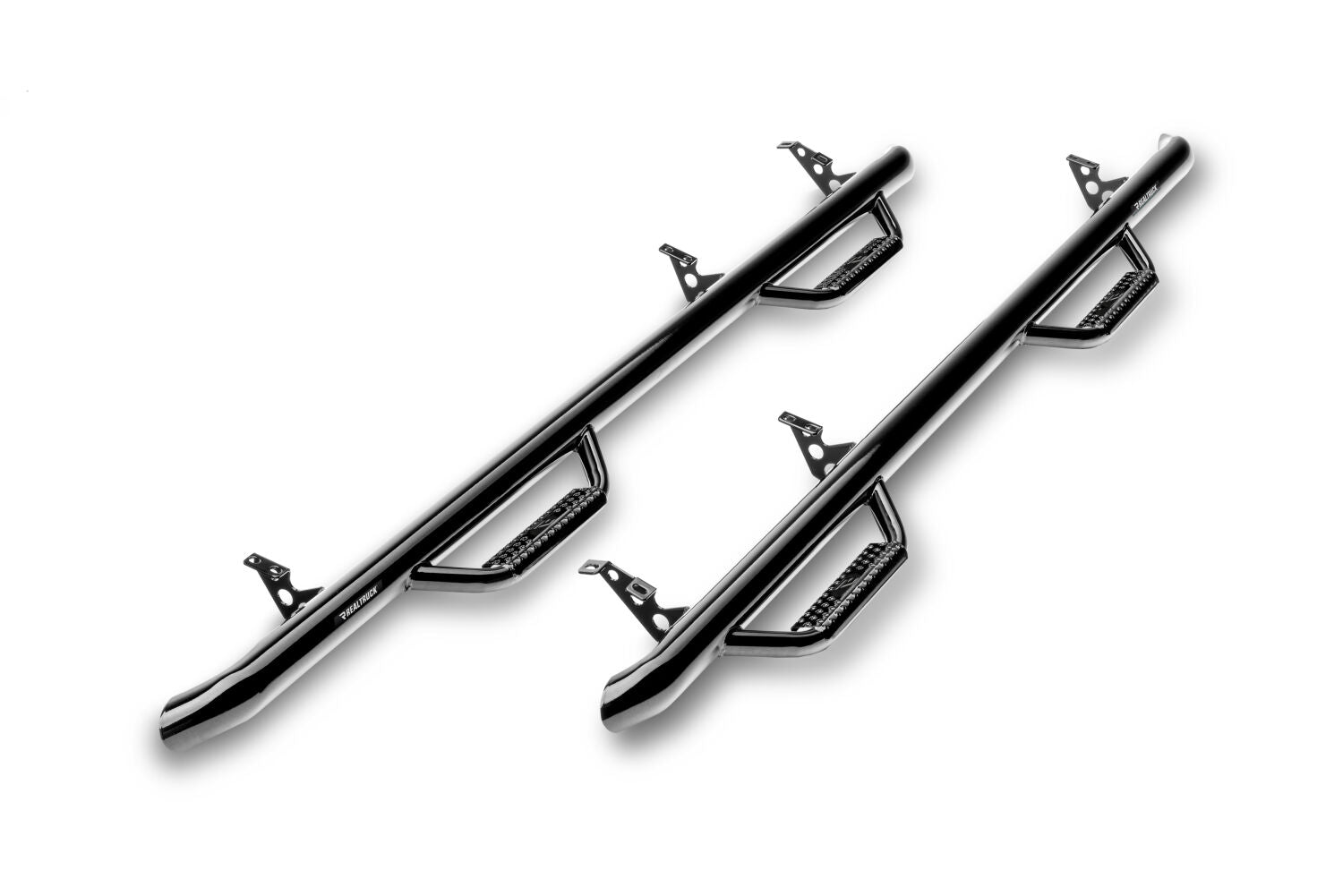Nerf Step Bar Wheel-to-Wheel (2 Steps per Side) 2015-2019 Chevy Tahoe/GMC Yukon Gloss Black NFab