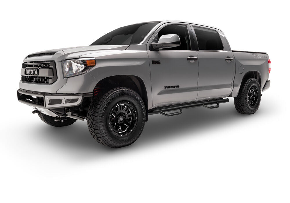 Nerf Step Bar Wheel-to-Wheel (2 Steps per Side) 2015-2019 Chevy Tahoe/GMC Yukon Gloss Black NFab