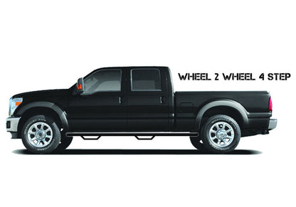 Nerf Step Bar Wheel-to-Wheel (2 Steps per Side) 2015-2019 Chevy Tahoe/GMC Yukon Gloss Black NFab