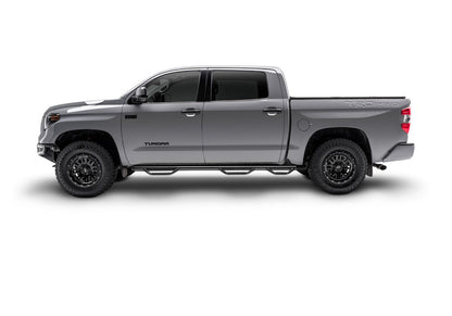 Nerf Step Bar Wheel-to-Wheel with Bed Access (3 Steps per Side) 2017-2019 Chevy Silverado/GMC Sierra 8' Bed Double Cab Works with DEF Tank N Fab