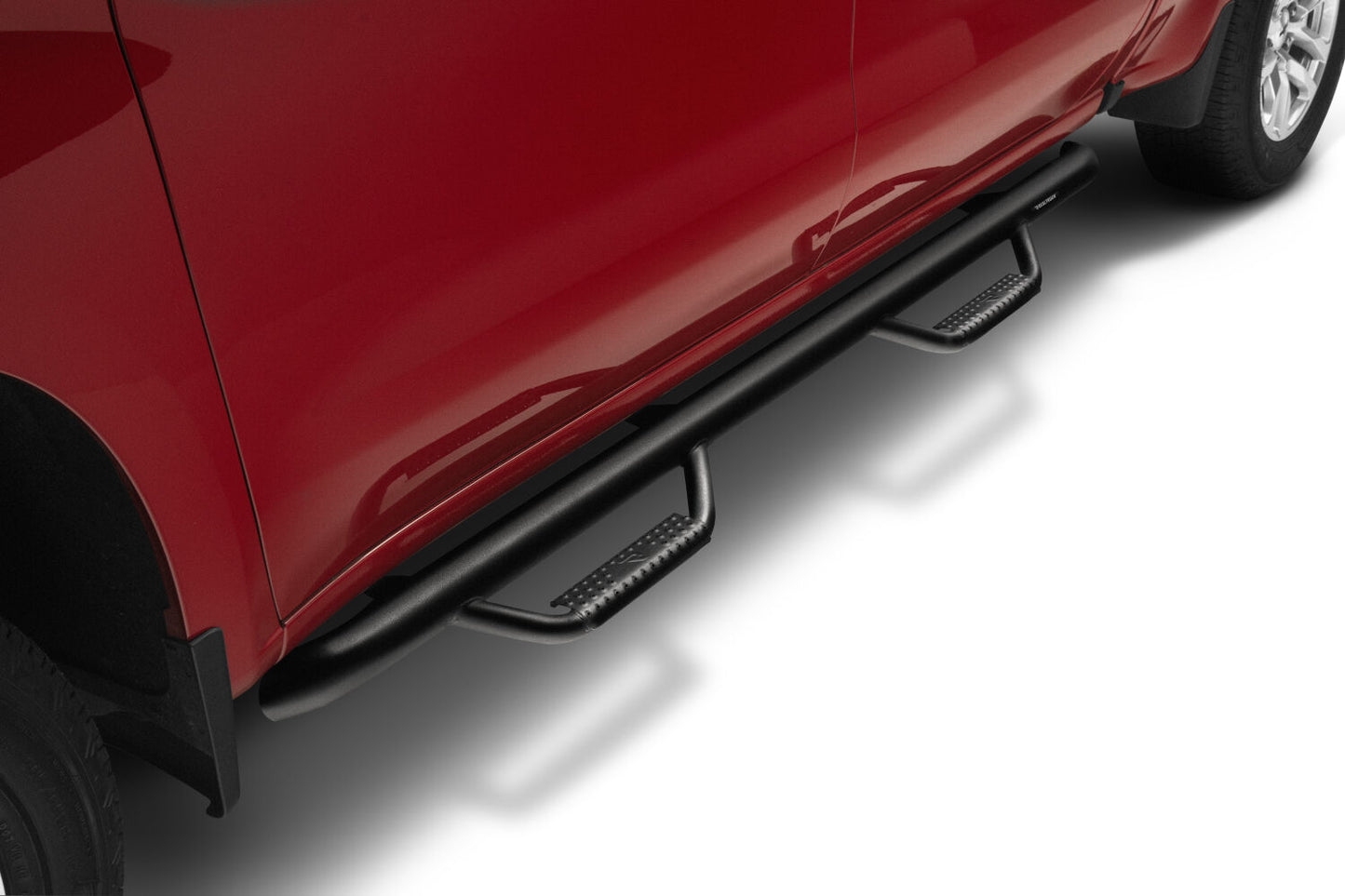 Nerf Step Bar Cab Length (2 Step per Side) 2019 (New Body Style)-2025 Chevy Silverado/GMC Sierra 1500/2020-2025 2500 HD/3500 HD Double Cab Textured Black NFab