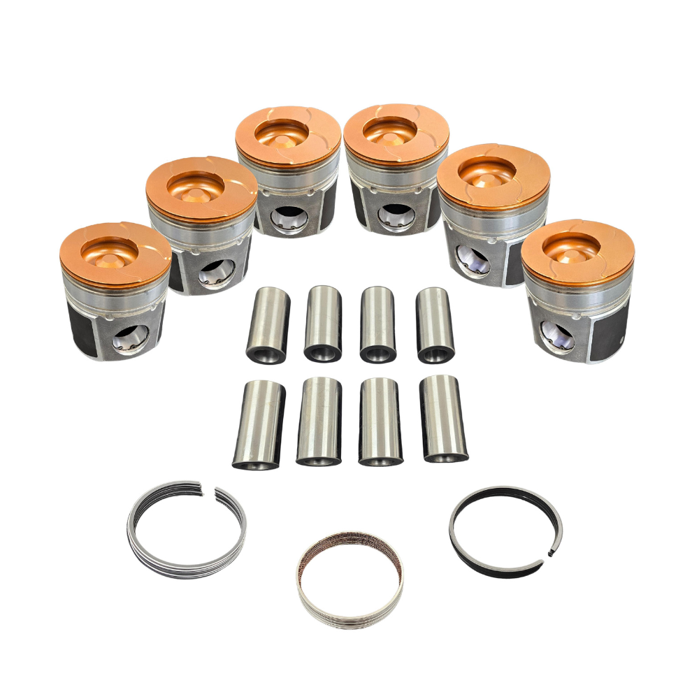 6.7L Cummins Choate Pistons w/rings 20 over 07.5-18 Coated, Flycut Set Choate Performance