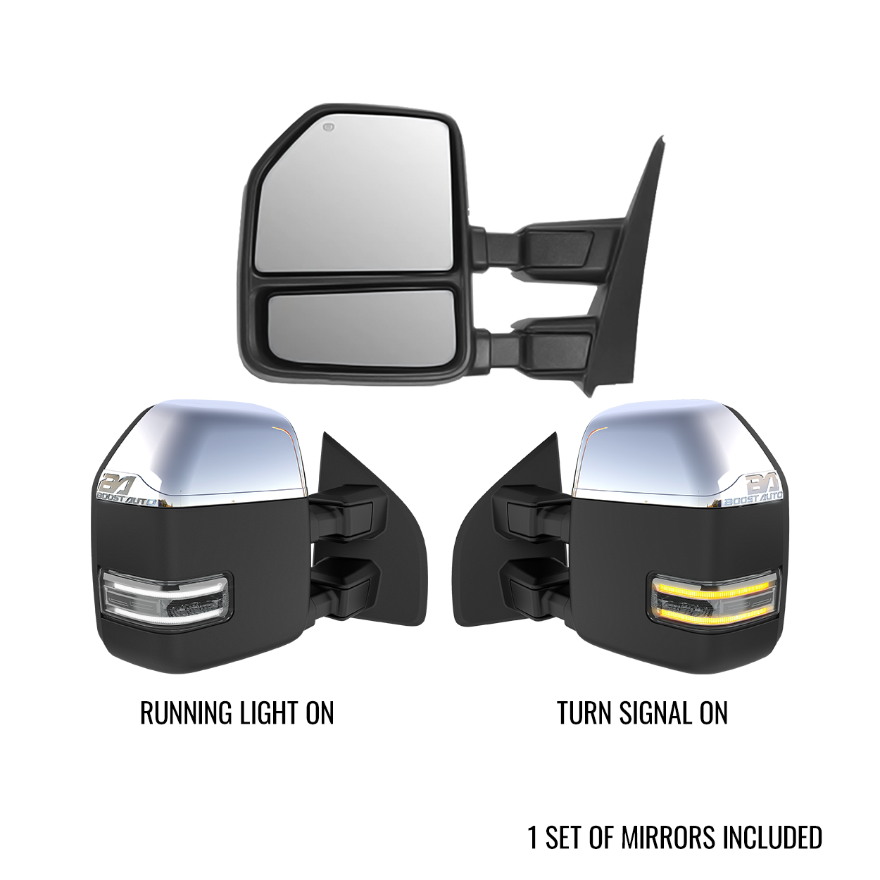 Ford F250/F350 Superduty 2023-2026 New Style Tow Mirrors
