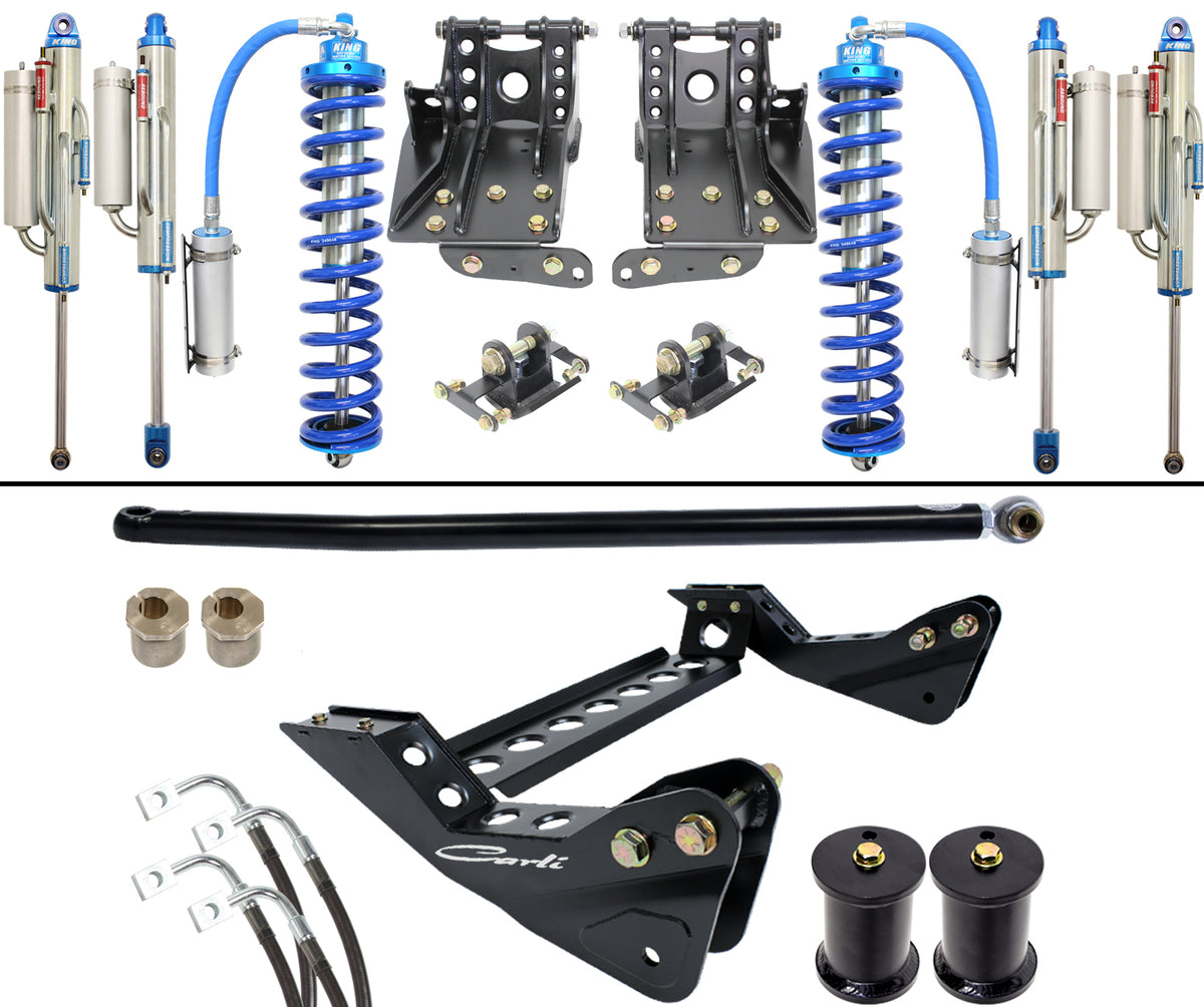 Tuned 2.5 Coilover/Bypass Package 4.5 Lift 2011-16 Ford F250/F350 4x4 Carli Suspension