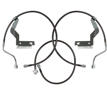 Hardware Braided Brake Lines 4.5 Inch System 2008-2011 Ford F250/F350 Carli Suspension