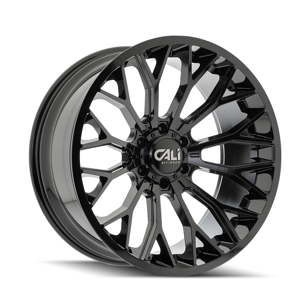 Cali Off-Road 9119 Evoke 22x10 / 6x139.7 BP / -19mm Offset / 106mm Hub Gloss Black Wheel