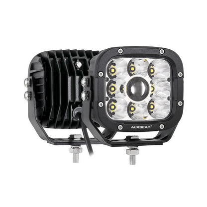 5 Inch 110W White/Amber Spot Light LED Driving Lights with Additional Amber Covers