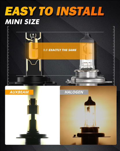 For 2014-2020 Toyota Tundra H4 LED Headlight Bulbs