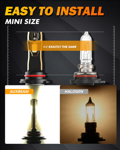 For 2000-2002 Chevrolet Silverado 1500 9005 9006 LED Headlight Bulbs Bundle