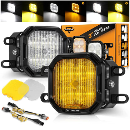 Color Play Series 3 Inch LED Fog Light Kit For Toyota 4Runner/Toyota Tacoma/Toyota Tundra
