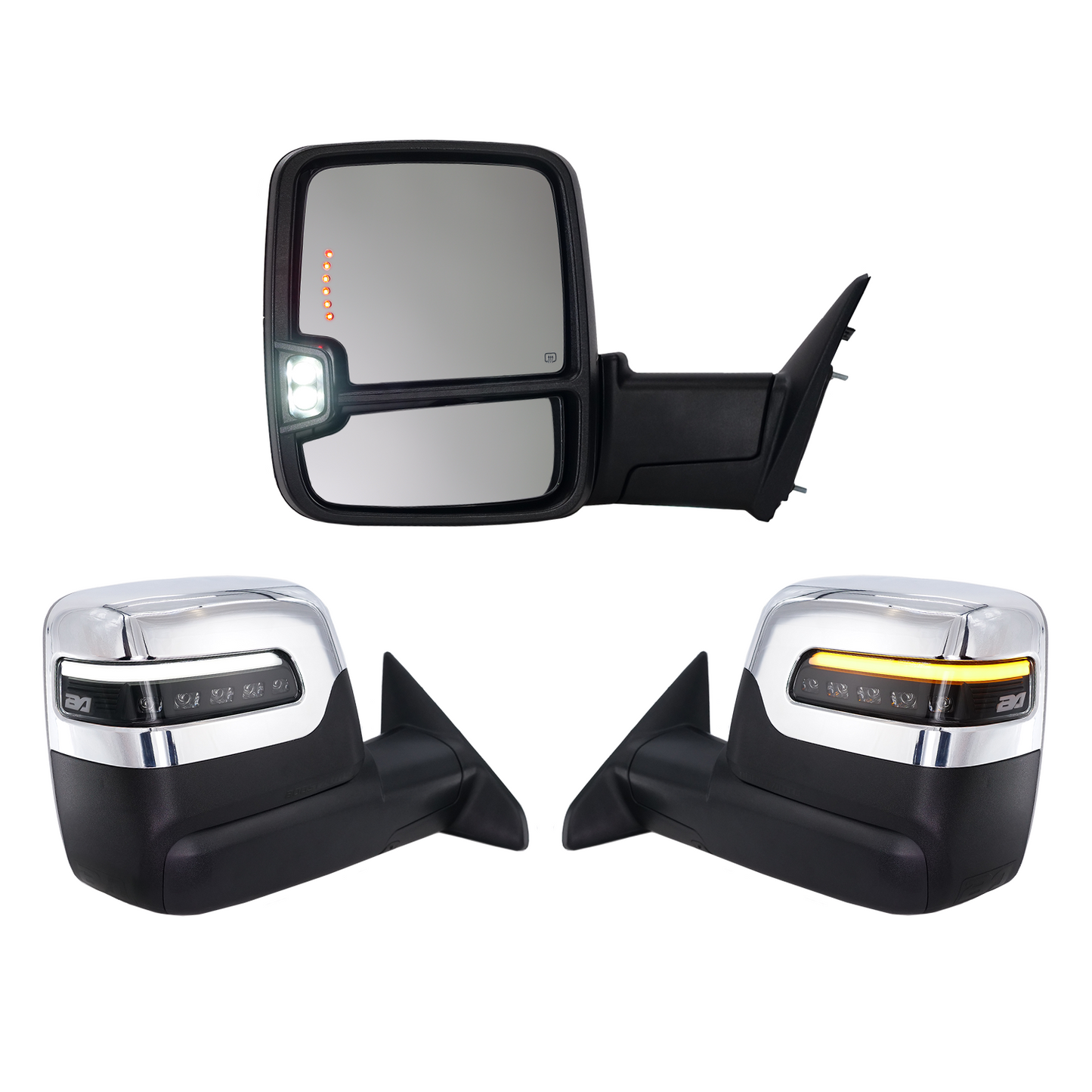 2023+ Style Ram Tow Mirrors | 2019-2024 Dodge Ram 1500
