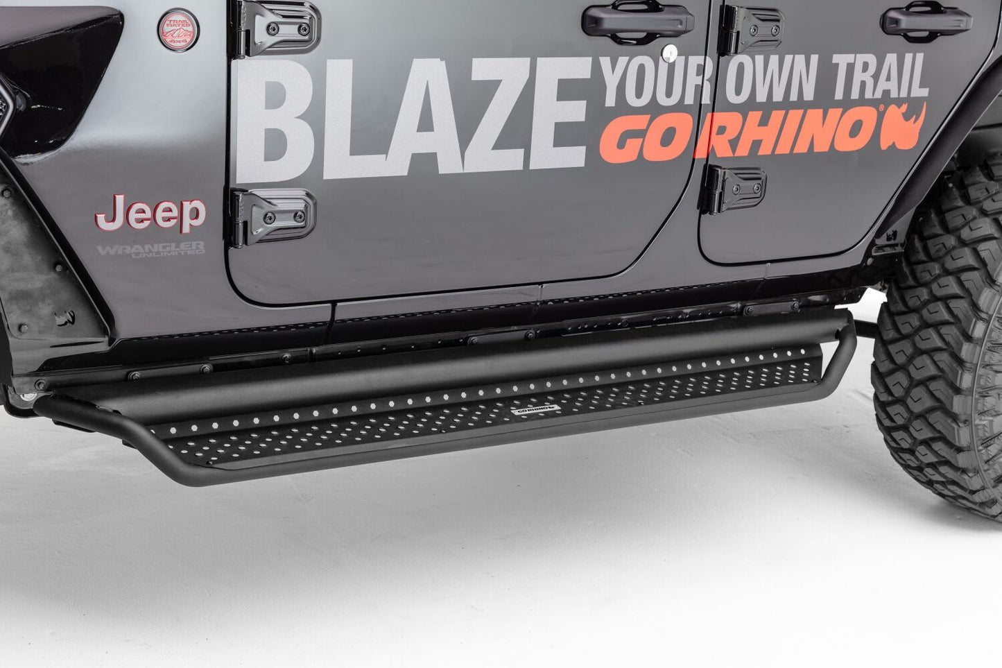 Dominator Xtreme D1 SideSteps Boards Only Textured Black 1999-2026 Ford F-250/F-350 2003-2026 Toyota Tacoma 2005-2026 Nissan Frontier Go Rhino