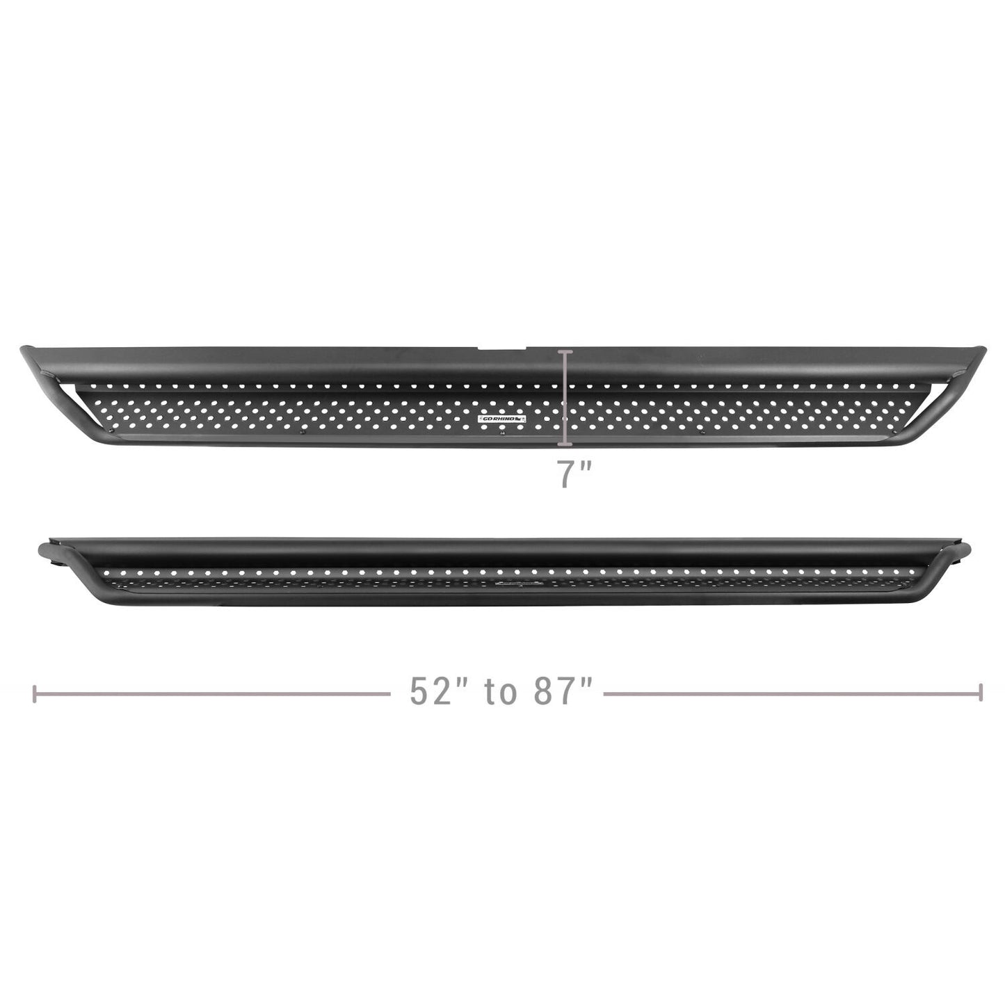 Dominator Xtreme D1 SideSteps With Mounting Bracket Kit Textured Black 2019-2026 Silverado/Sierra 1500/2500 HD Go Rhino