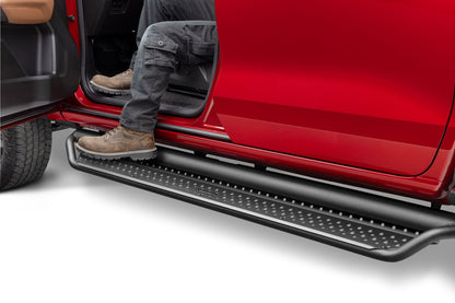 Dominator Xtreme D1 SideSteps With Mounting Bracket Kit Textured Black 2015-2026 Colorado/Canyon Go Rhino
