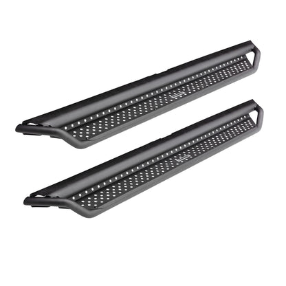 Dominator Xtreme D1 SideSteps With Mounting Bracket Kit Textured Black 2019-2026 Ram 1500 Extended Cab Go Rhino