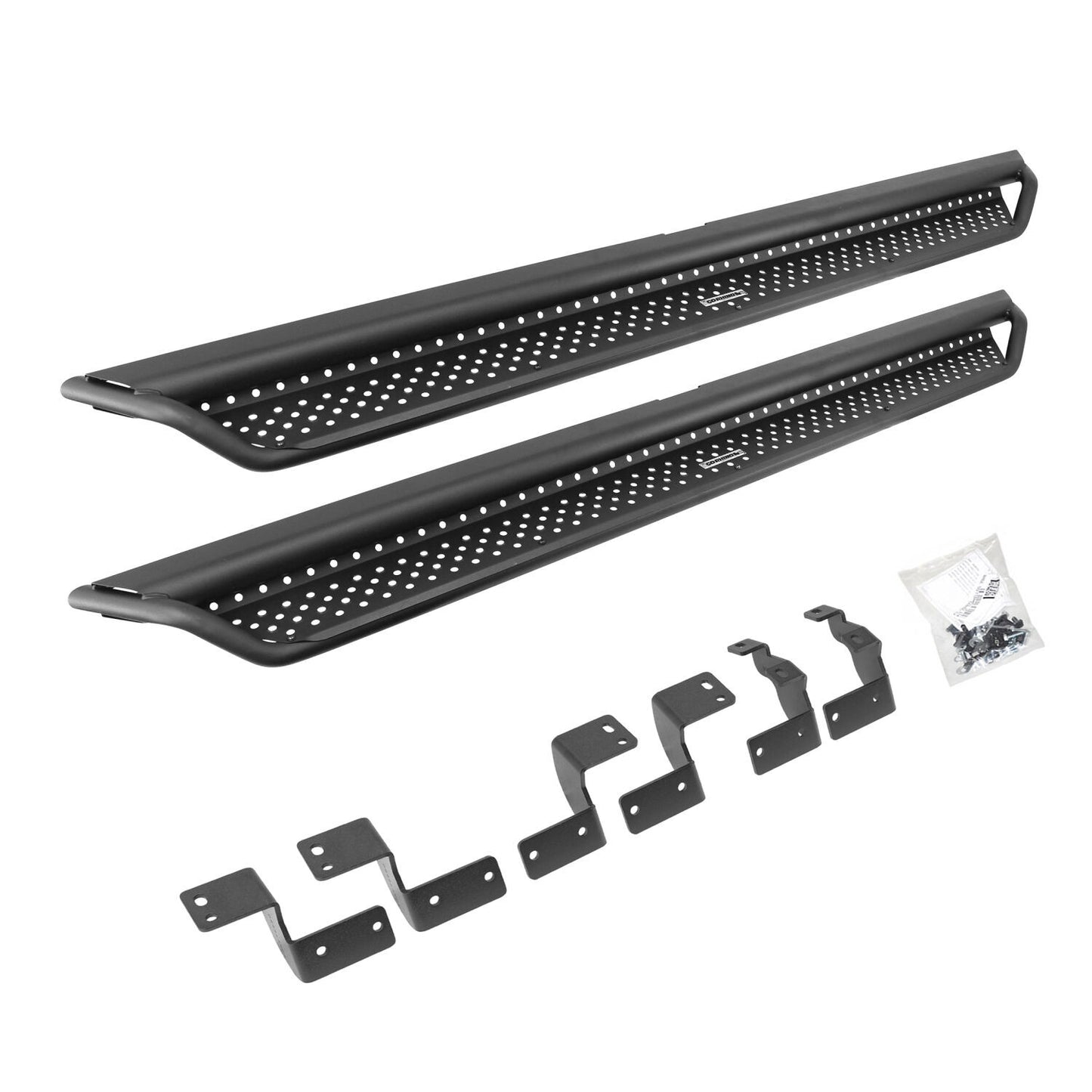 Dominator Xtreme D1 SideSteps W/ Bracket Kit Textured Black 2025-2026 Toyota 4Runner Go Rhino