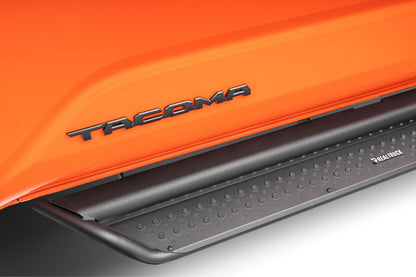 Dominator Xtreme D1 Side Steps W/Rocker Panel Mounting Bracket Kit Double Cab Textured Black 2024-2026 Toyota Tacoma Go Rhino