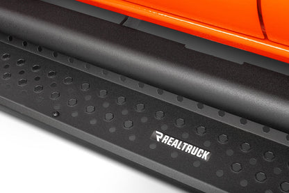 Dominator Xtreme D1 Steps W/Rocker Panel Bracket Kit Text.Black 2024-2026 Toyota Tacoma Go Rhino