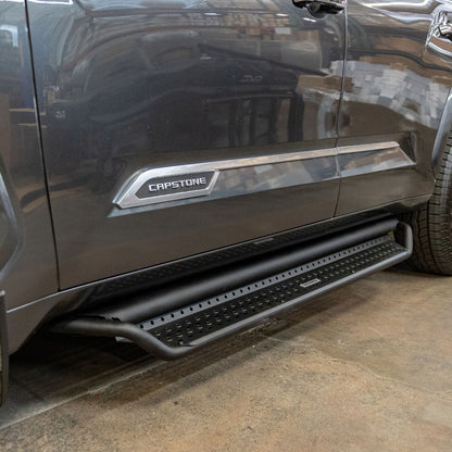Dominator Xtreme D1 SideSteps Complete Kit: SideStep + Brackets Textured Black 2023-2026 Toyota Sequoia Go Rhino