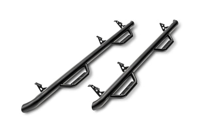 Nerf Step Bar Cab Length (2 Steps per Side) 2015-2018 (2019-2024 Classic) Ram 1500 Quad Cab Textured Black NFab