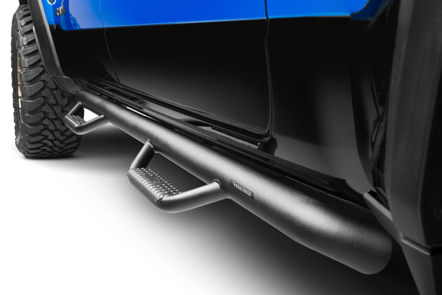 Nerf Step Bar Cab Length (2 Steps per Side) 2019-2025 Ram 2500/3500/4500/5500 Crew Cab Textured Black NFab