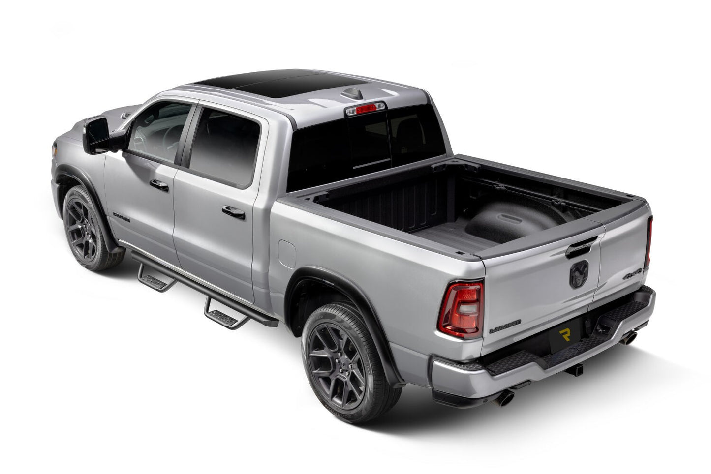Domintator Extreme D2 Side Steps With Mounting Brackets Textured Black 2019-2026 Ram 1500 Go Rhino