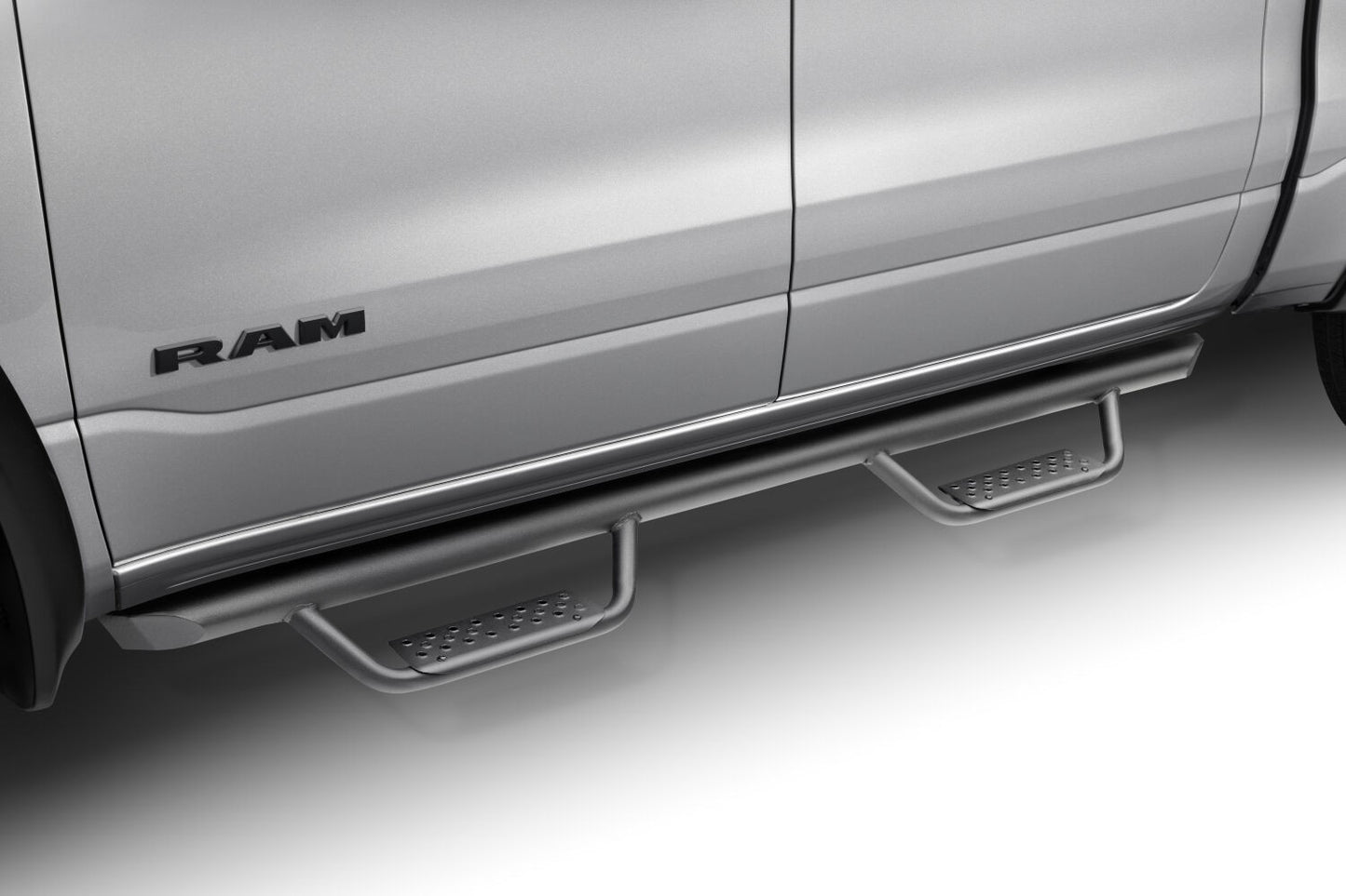 Domintator Extreme D2 Side Steps With Mounting Brackets Textured Black 2019-2026 Ram 1500 Go Rhino