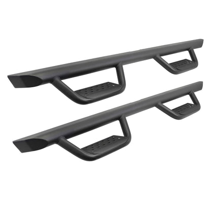 Domintator Extreme D2 Side Steps With Mounting Brackets Textured Black 2019-2026 Ram 1500 Extended Cab Go Rhino