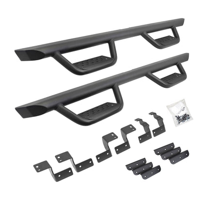 Dominator Extreme D2 Side Steps W/ Brackets Textured Black 2025-2026 Toyota 4Runner Go Rhino