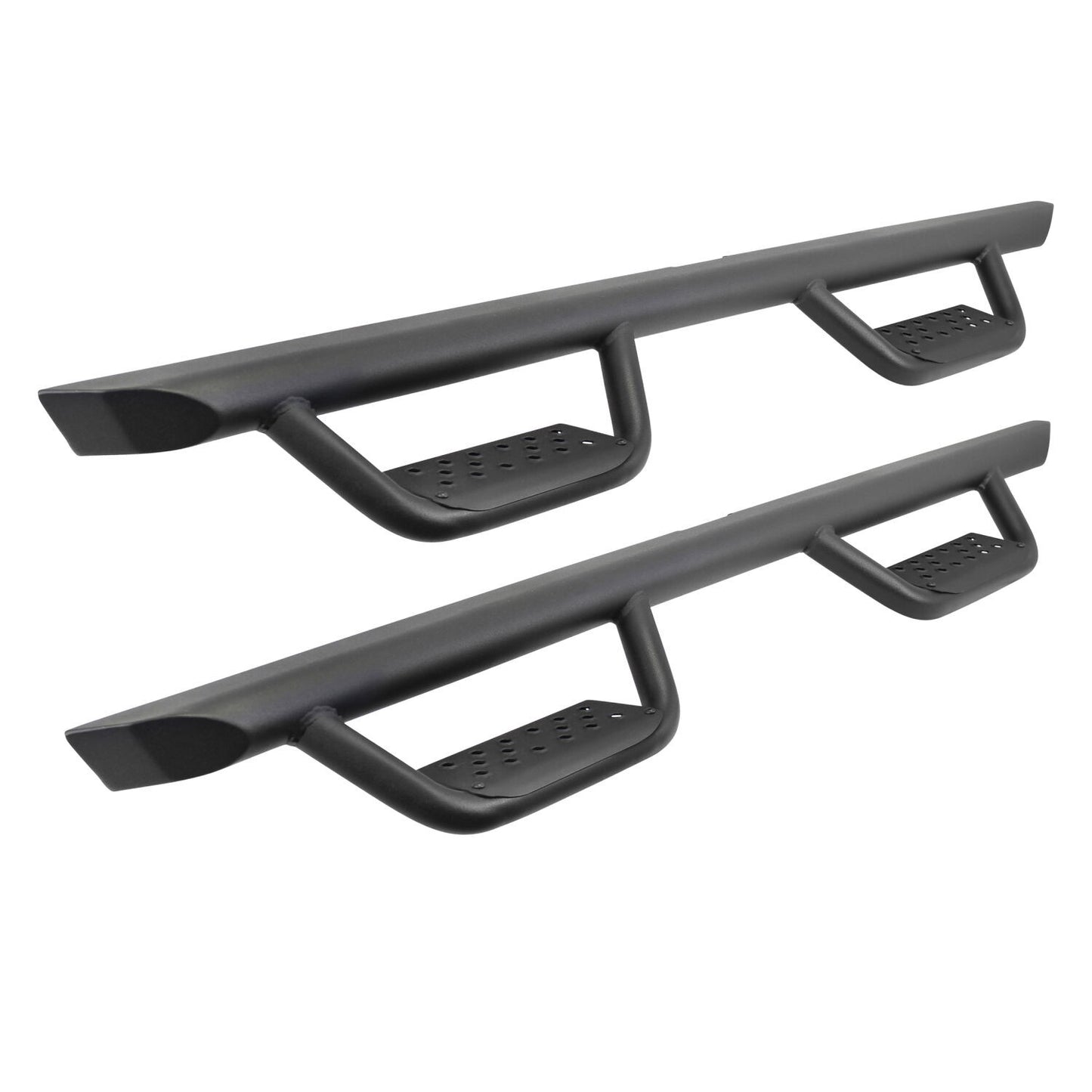 Domintator Extreme D2 Side Steps With Mounting Brackets Textured Black 2020-2025 Jeep Gladiator Go Rhino