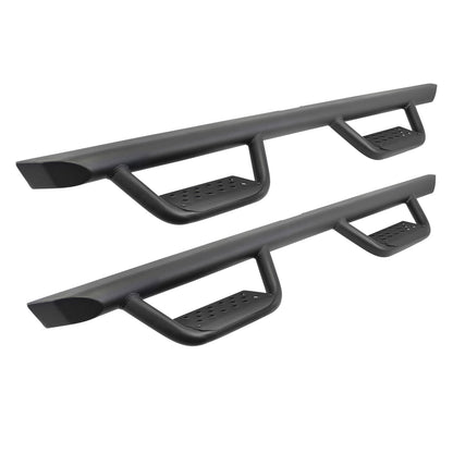 Domintator Extreme D2 Side Steps With Mounting Brackets Textured Black 2020-2025 Jeep Gladiator Go Rhino