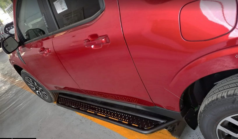Dominator Xtreme D6 SideSteps With Mounting Bracket Kit Textured Black 2022-2026 Ford Maverick Go Rhino