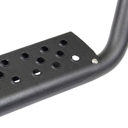 4 Inch Drop Steps for Dominator Xtreme D6, Pair Textured Powder Coat Textured Black 1999-2024 Ford F-250/F-350 2006-2023 Toyota Tacoma 2007-2021 Toyota Tundra 2007-2024 Jeep Wrangler JK/JL Go Rhino