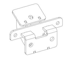 Dominator Xtreme D1,,D2, D6, DSS, DT Side Steps Mounting Brackets Only Textured Black 2021-2025 Ford Bronco Go Rhino
