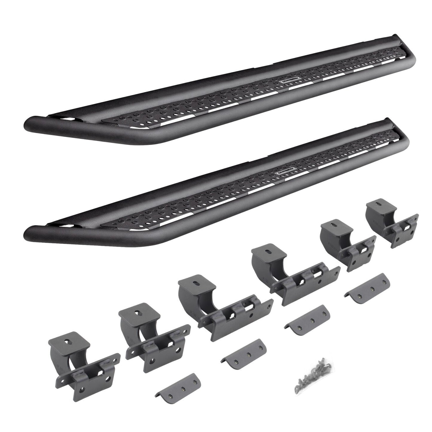 Dominator Xtreme D6 SideSteps With Mounting Bracket Kit Textured Black 2021-2025 Ford Bronco 4 Door Go Rhino