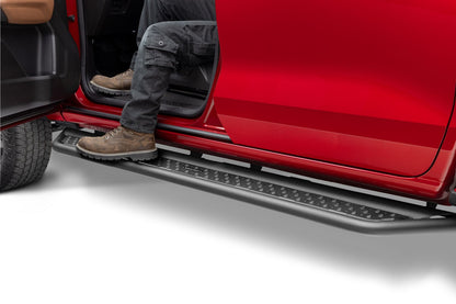 Dominator Xtreme D6 SideSteps With Mounting Bracket Kit Textured Black 2015-2026 Colorado/Canyon Go Rhino