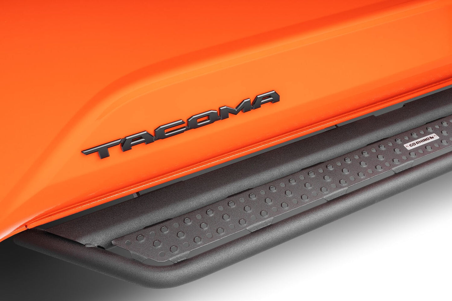 Dominator Xtreme D6 Side Steps with Rocker Panel Mounting Kit Double Cab Only Textured Black 2024-2026 Toyota Tacoma Go Rhino